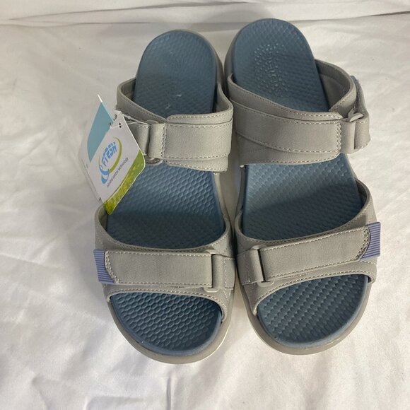 BareTraps Shoes - Baretraps Leella Gray  Women's Sandals w/adjustable straps, Size 8M -New